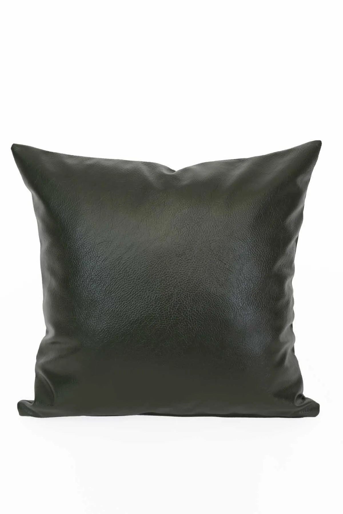 Faux Leather 18x18 Inches Throw Pillow Cover, Shiny Pillow Cover with Modern Design, Beautiful Solid Throw Pillow Cover for Couch,K-142