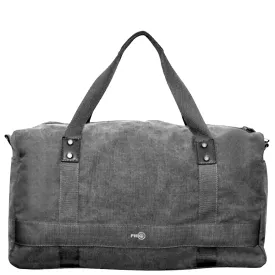 FIB 52cm Canvas Travel Duffle Bag Casual Duffel - Black