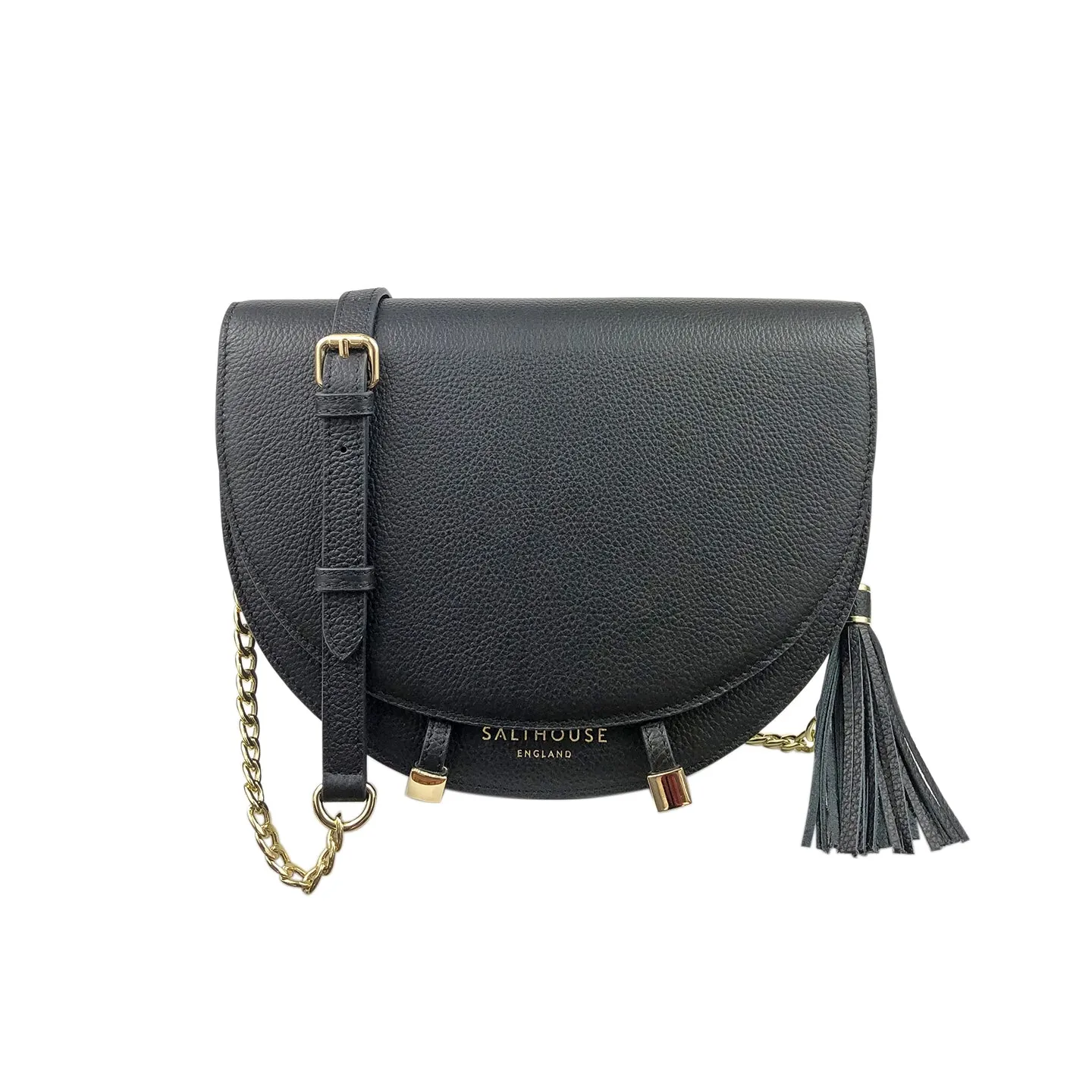 Floriana Grande Saddle Bag - Black