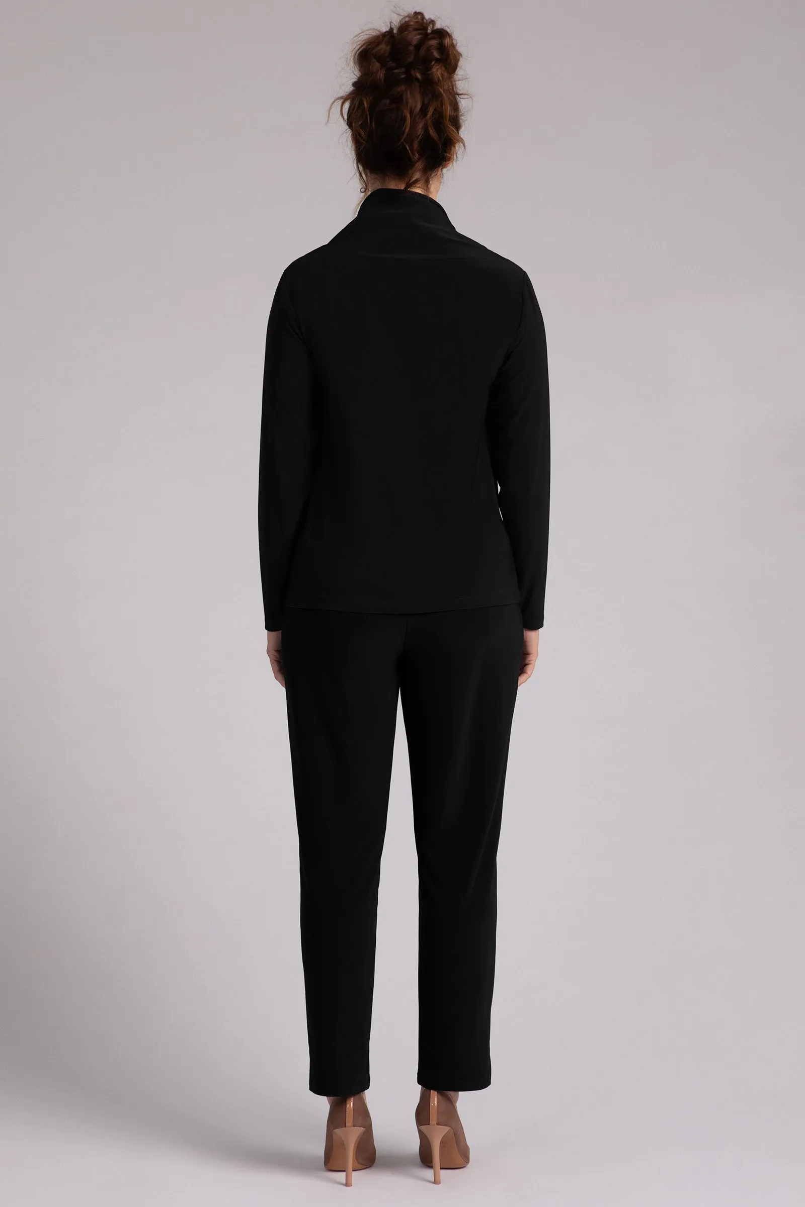 Funnel Neck Top | Black