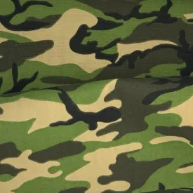 Green | Army Camouflage Easycare WR Print - SKU 5824G #U17