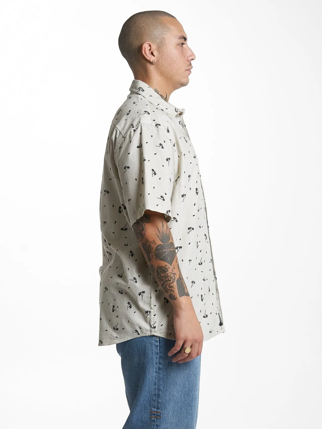 Hell Raised Short Sleeve Shirt - Oatmeal