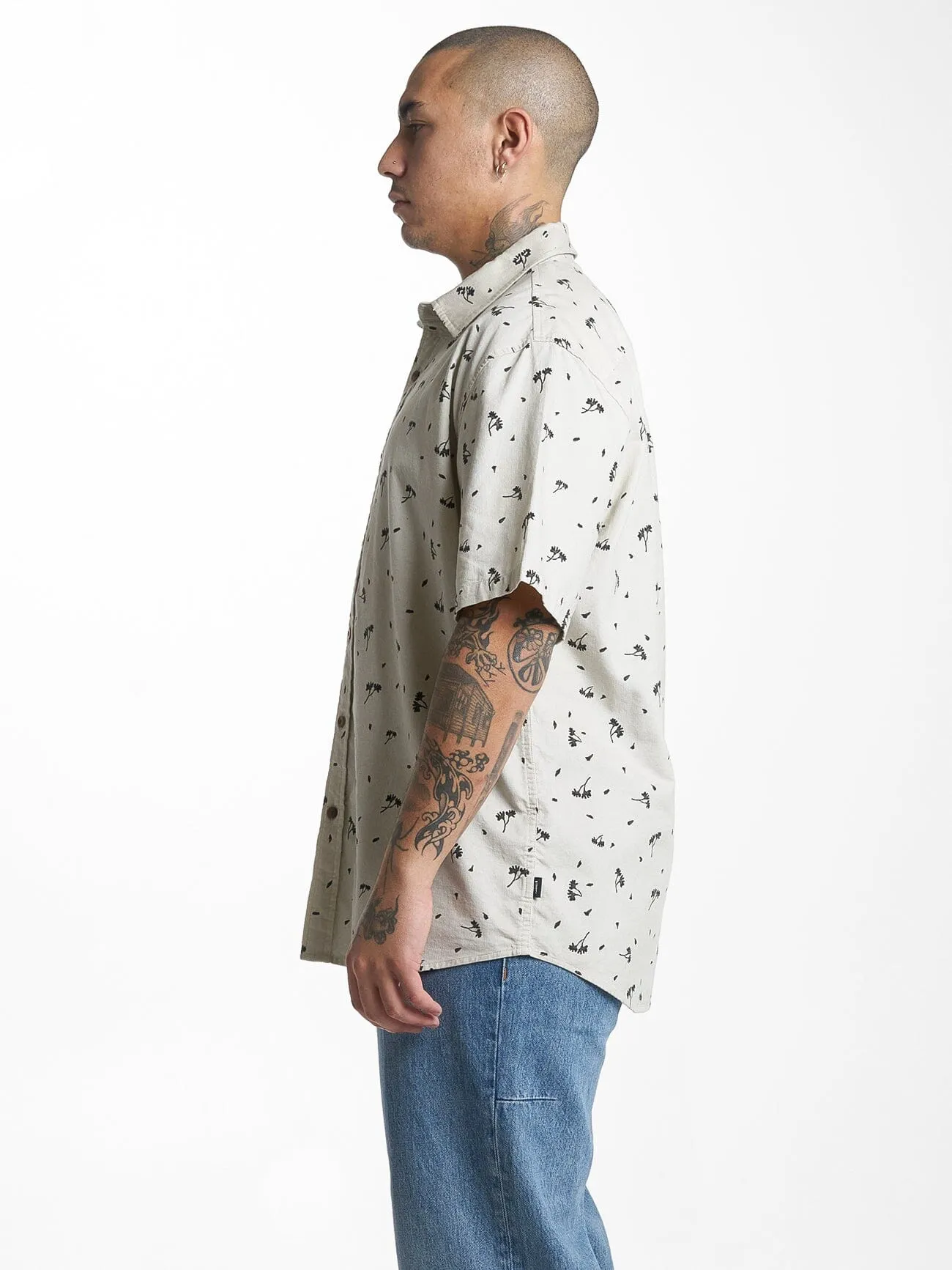 Hell Raised Short Sleeve Shirt - Oatmeal