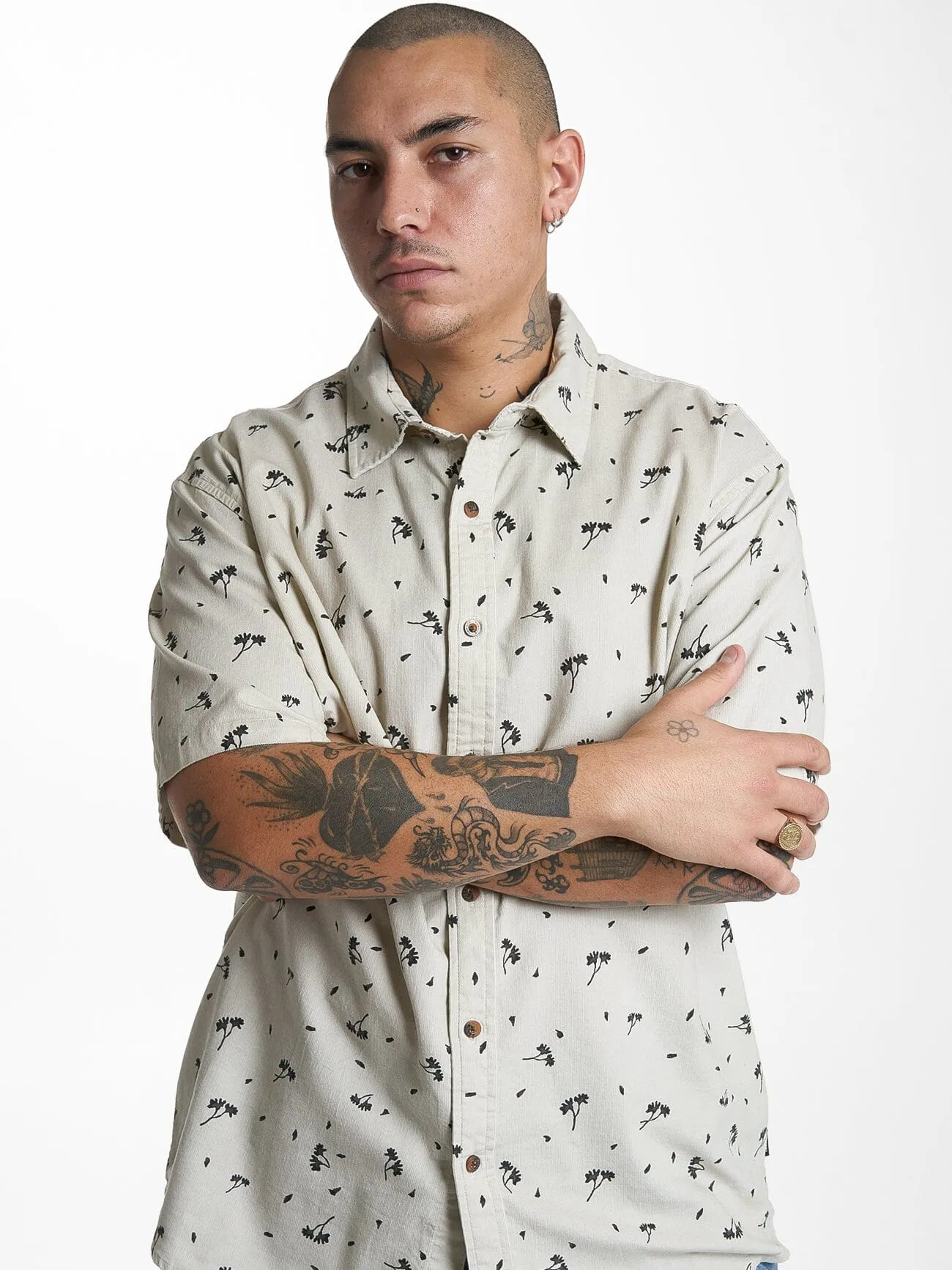 Hell Raised Short Sleeve Shirt - Oatmeal