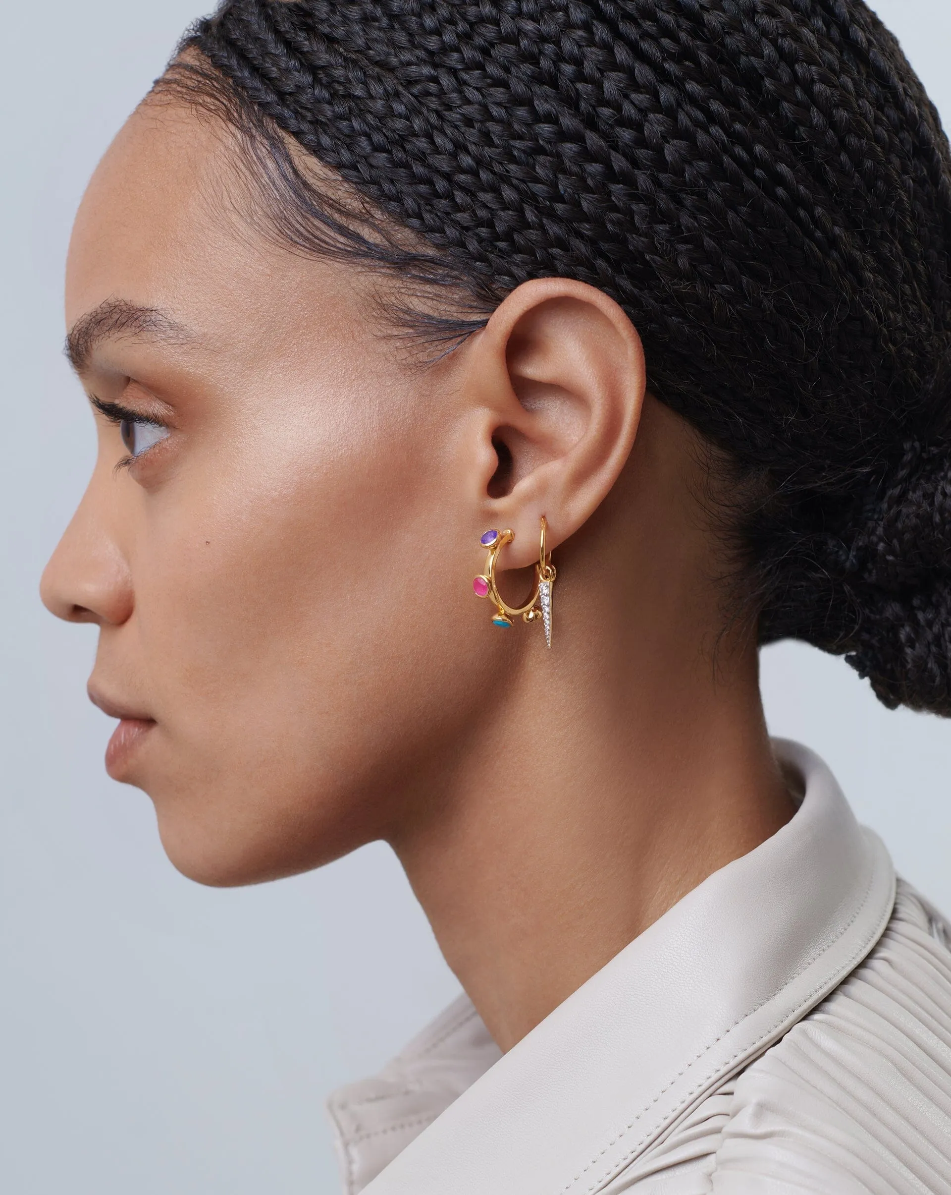 Hot Rox Small Hoop Earrings