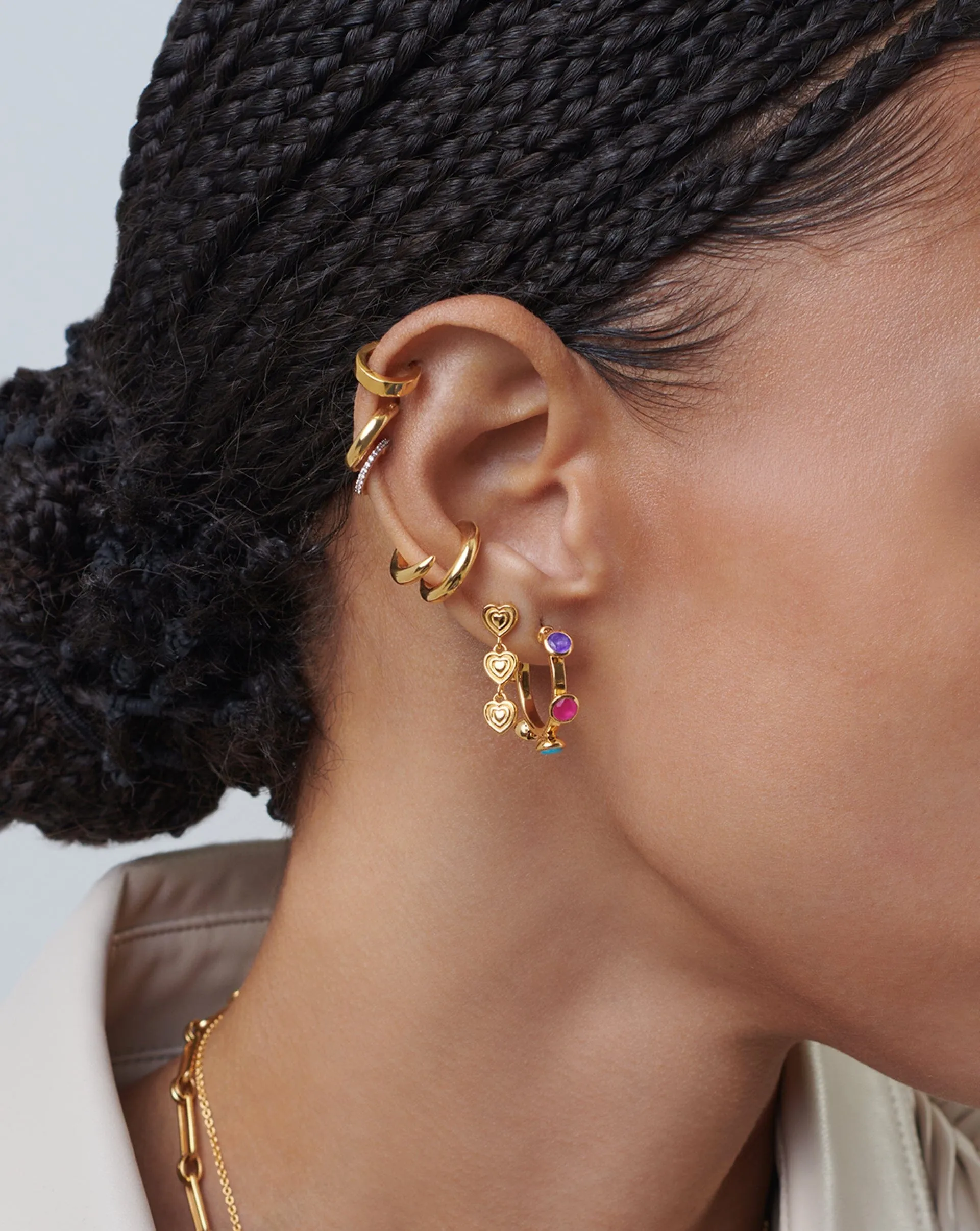 Hot Rox Small Hoop Earrings