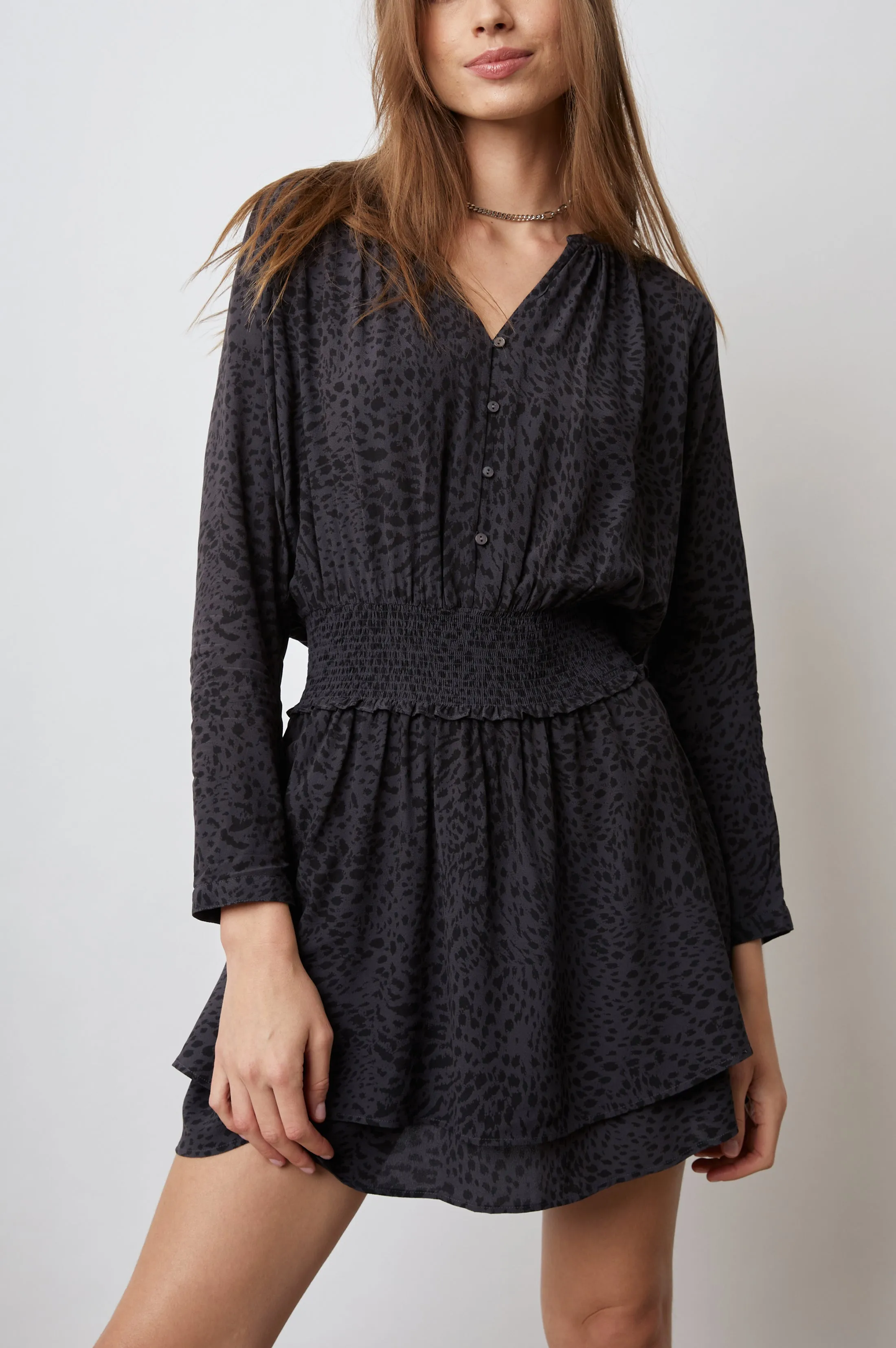 JASMINE DRESS - SPOTTED SLATE