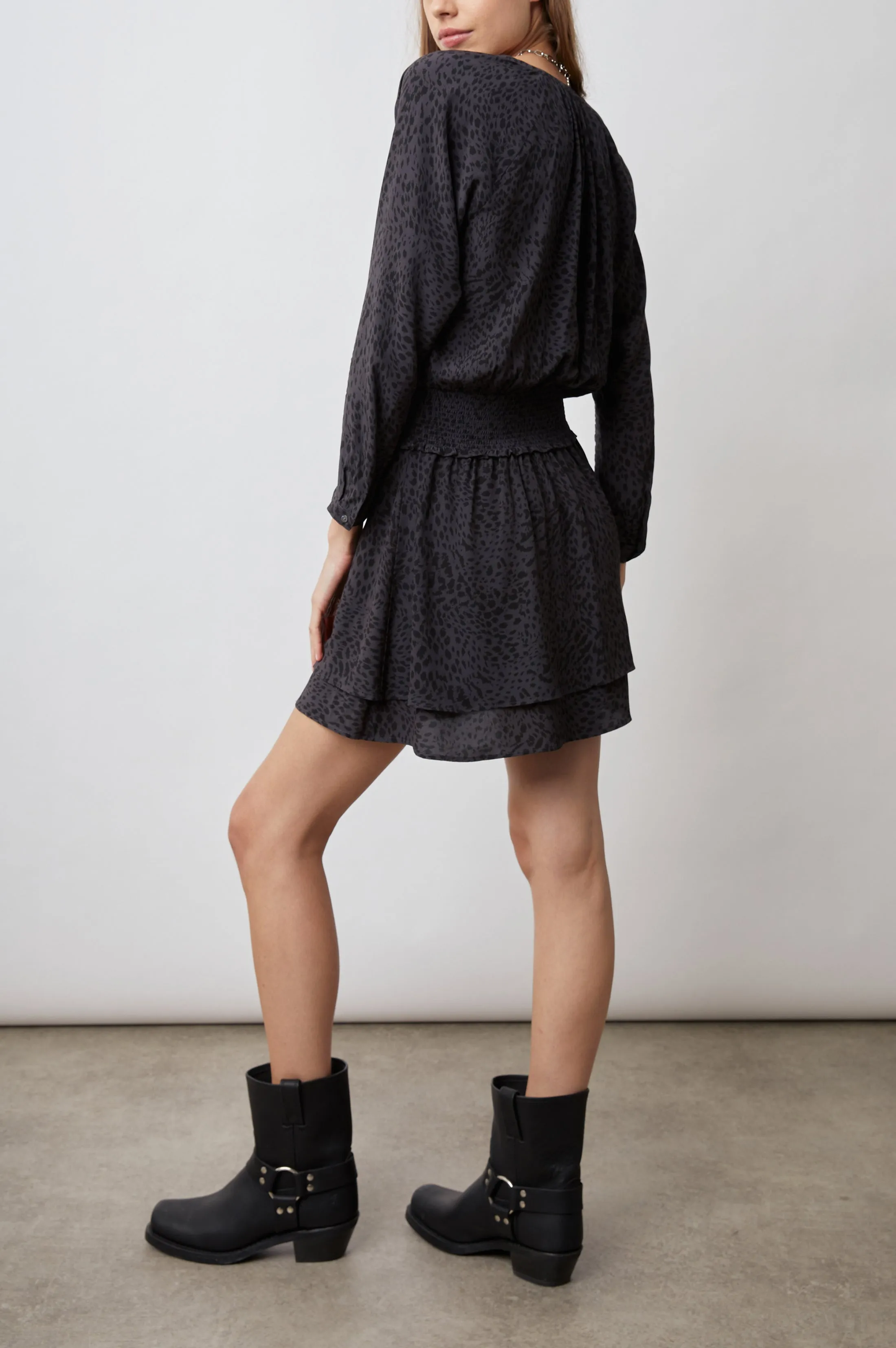 JASMINE DRESS - SPOTTED SLATE