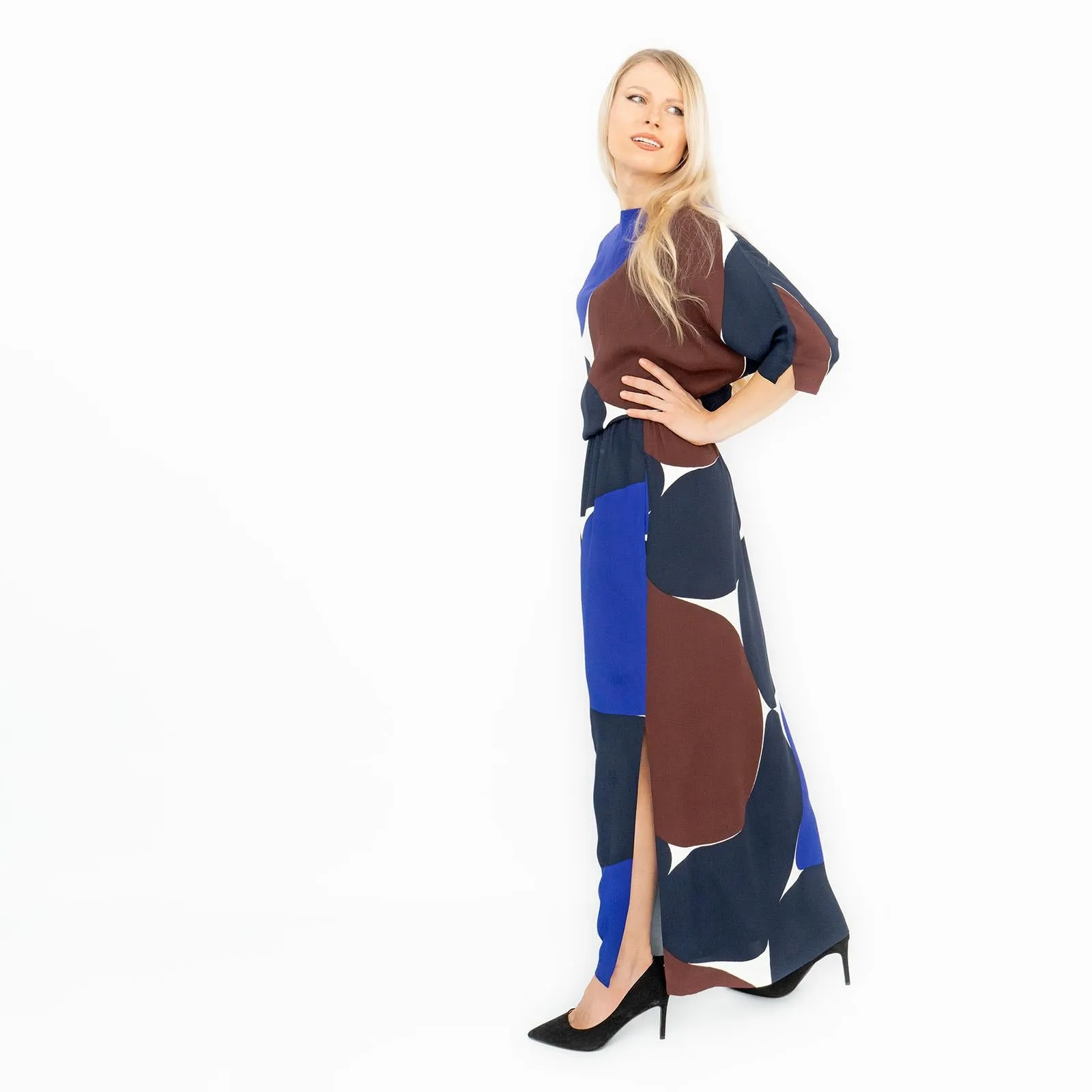 Jasper Conran Bronte Boat Neck Relaxed Fit Maxi Long Dresses