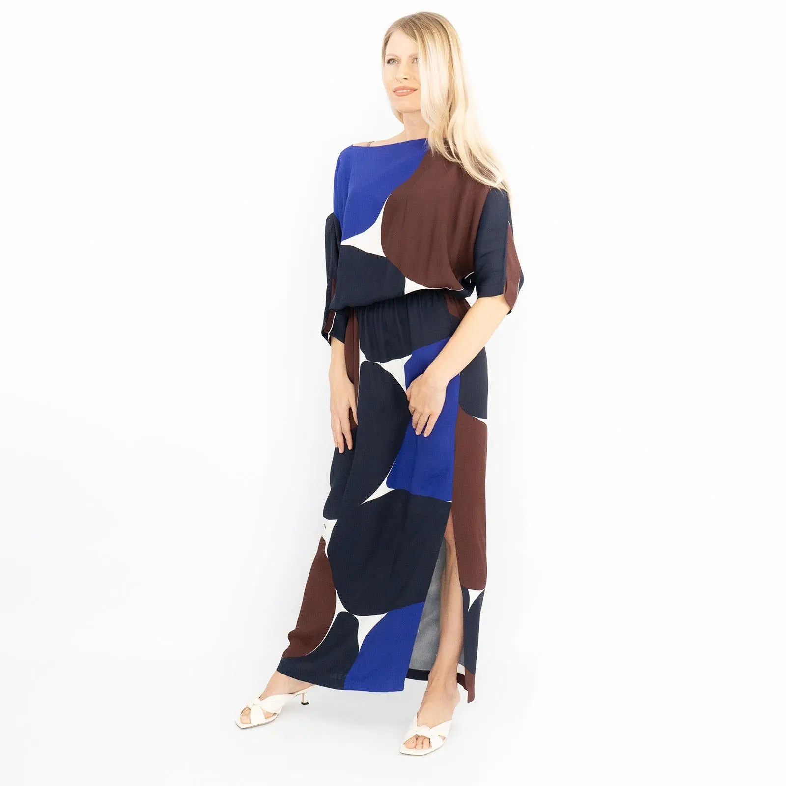 Jasper Conran Bronte Boat Neck Relaxed Fit Maxi Long Dresses