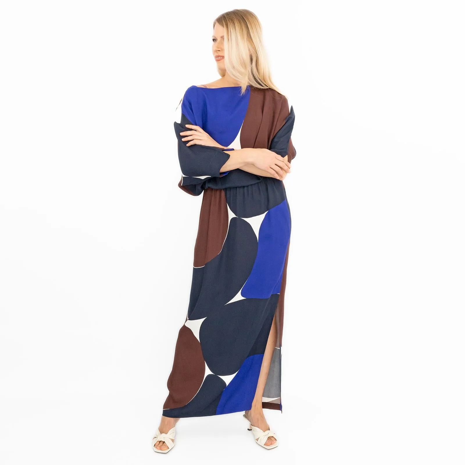 Jasper Conran Bronte Boat Neck Relaxed Fit Maxi Long Dresses