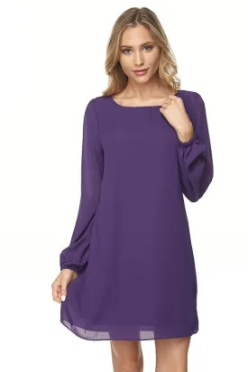 Long Bell Sleeve Shift Dress