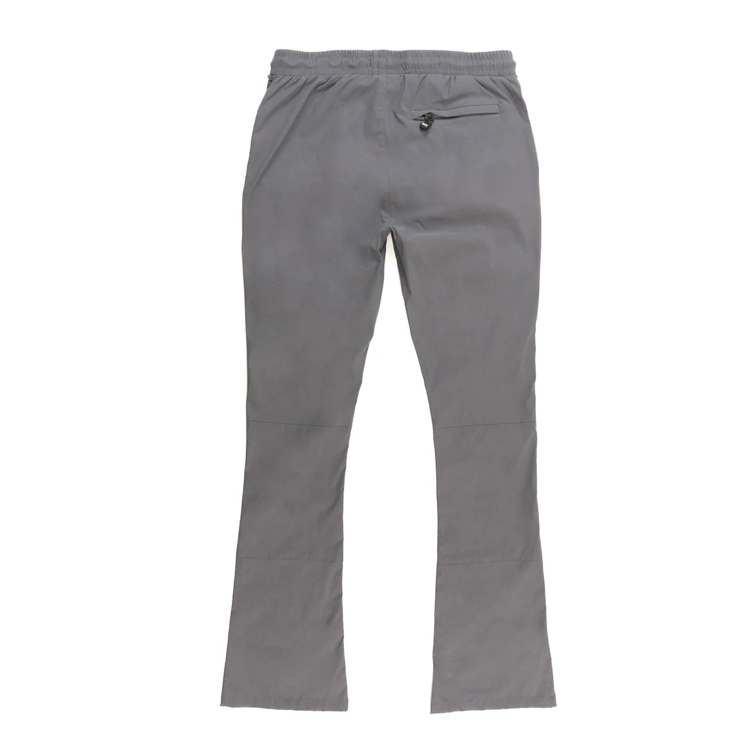 M1633 Colton 34” Stack Nylon/Spandex  Sweat Pants - Dark Gray