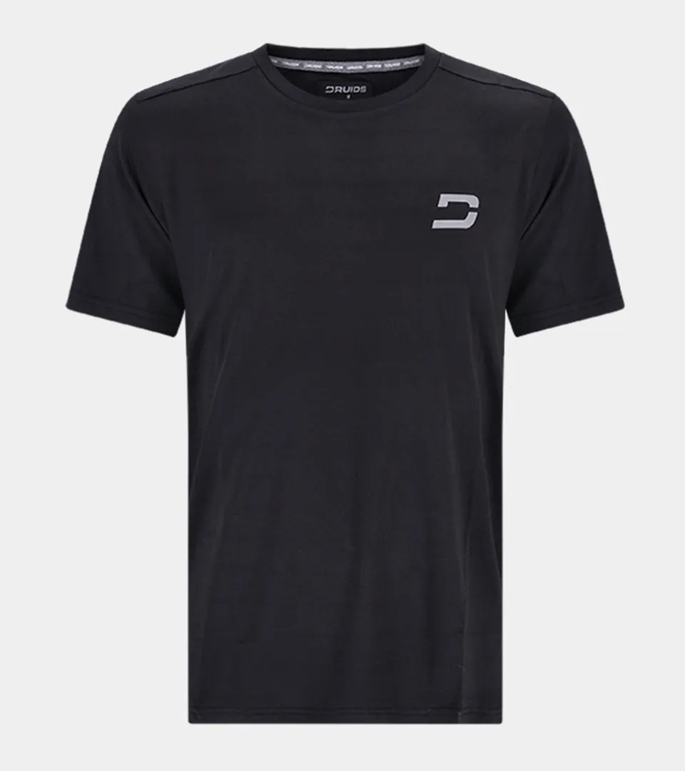 MEN'S PERFORATED SPORTS T-SHIRT - BLACK