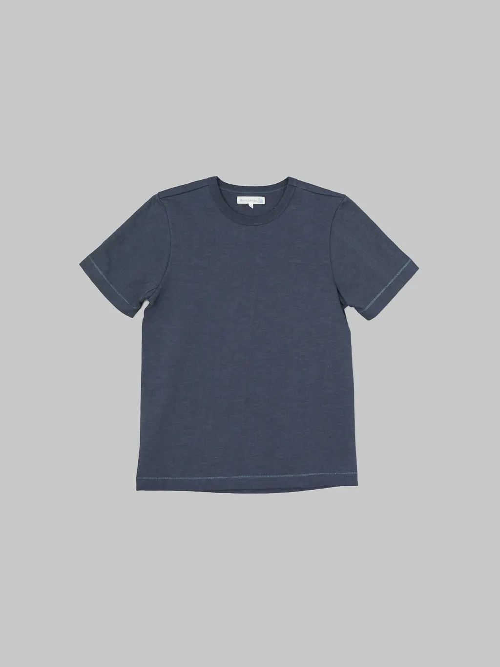 Merz b. Schwanen 2S14 Super Heavyweight 13.4oz Crewneck Loopwheeled Relaxed Fit T-Shirt Navy