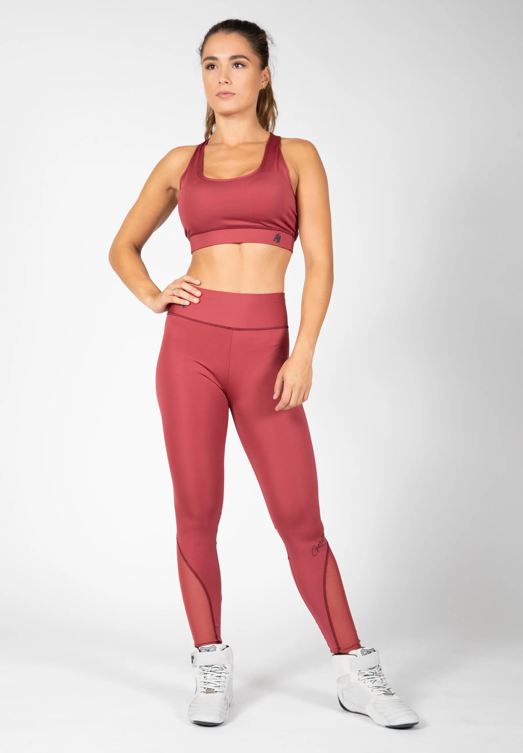 Meta Sports Bra - Burgundy Red