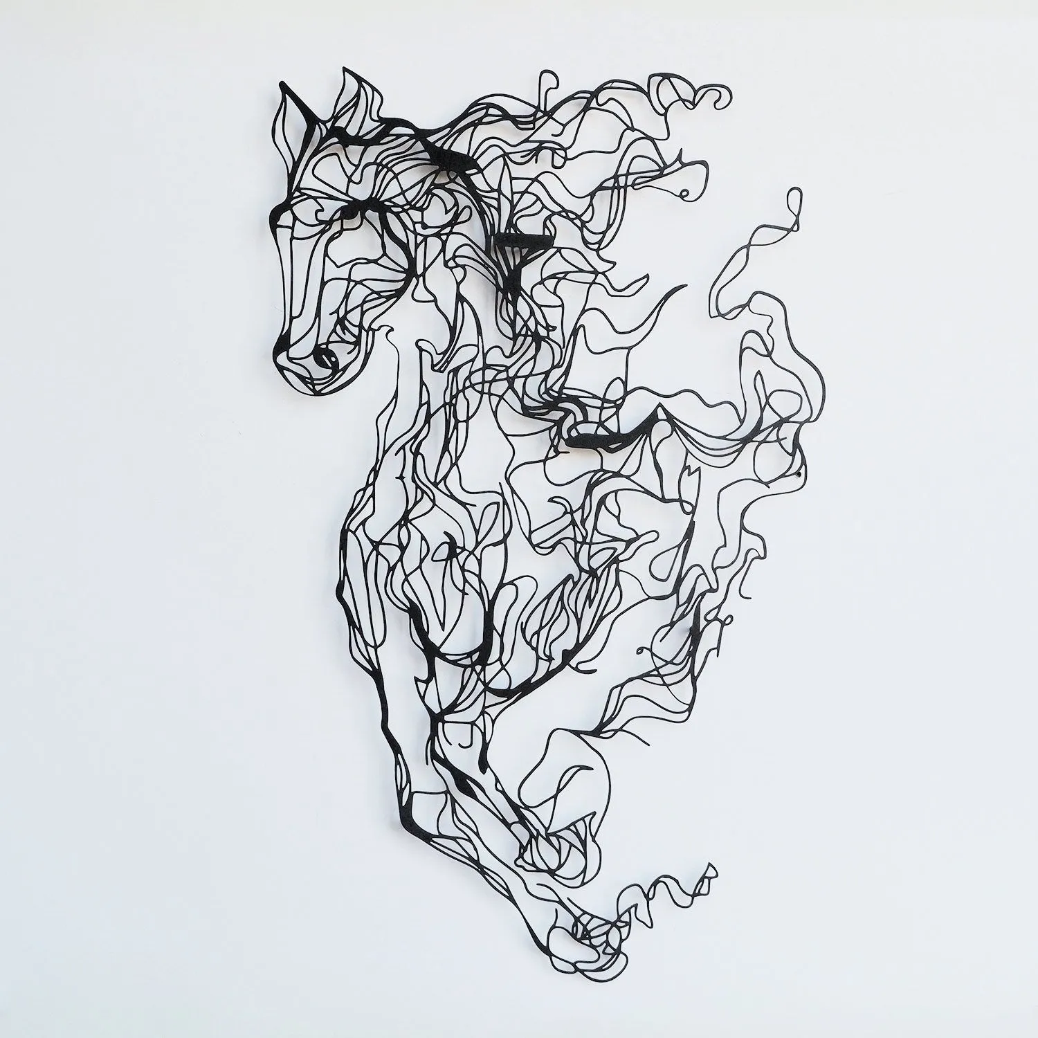 Metal Horse Line Art - APT724