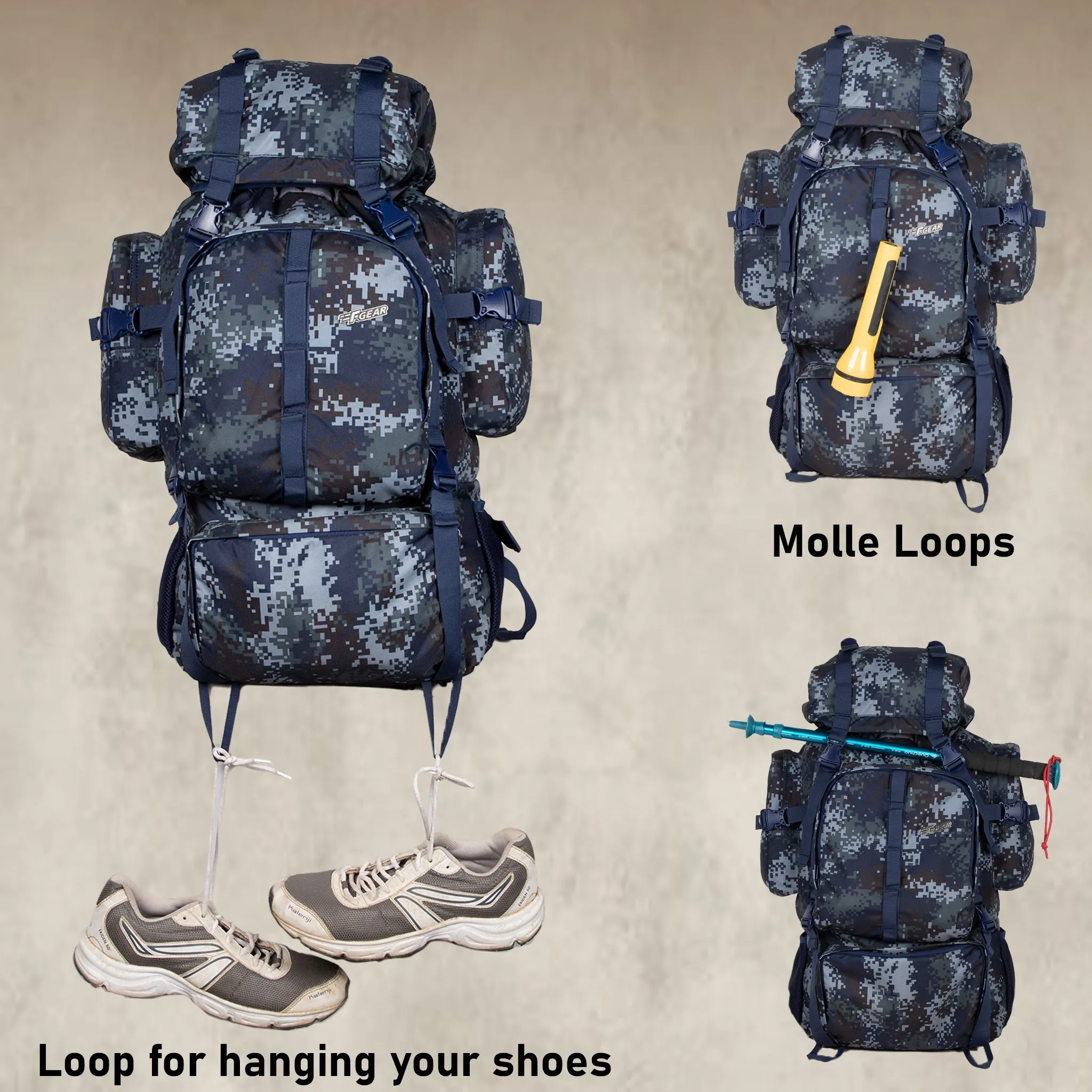 Military Neutron 50L Marpat Navy Digital Camo Rucksack