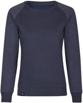 MMT 0520 ― Damen Bi-Color Sweatshirt - Navy Blau / Melange