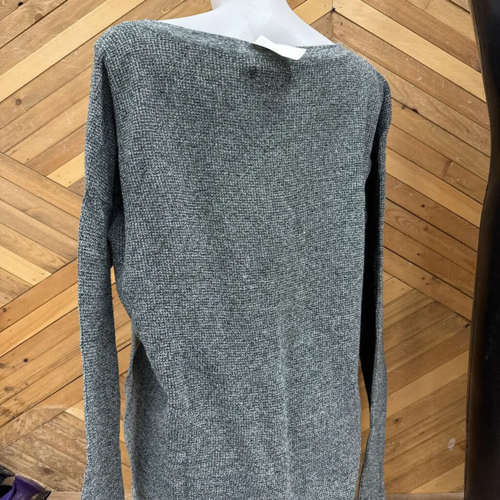 Natural Reflections Women's Pullover Sweater: Gray-women-XL