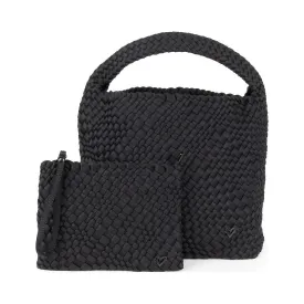 NEW: Langford Woven Hobo Tote - Black Onyx