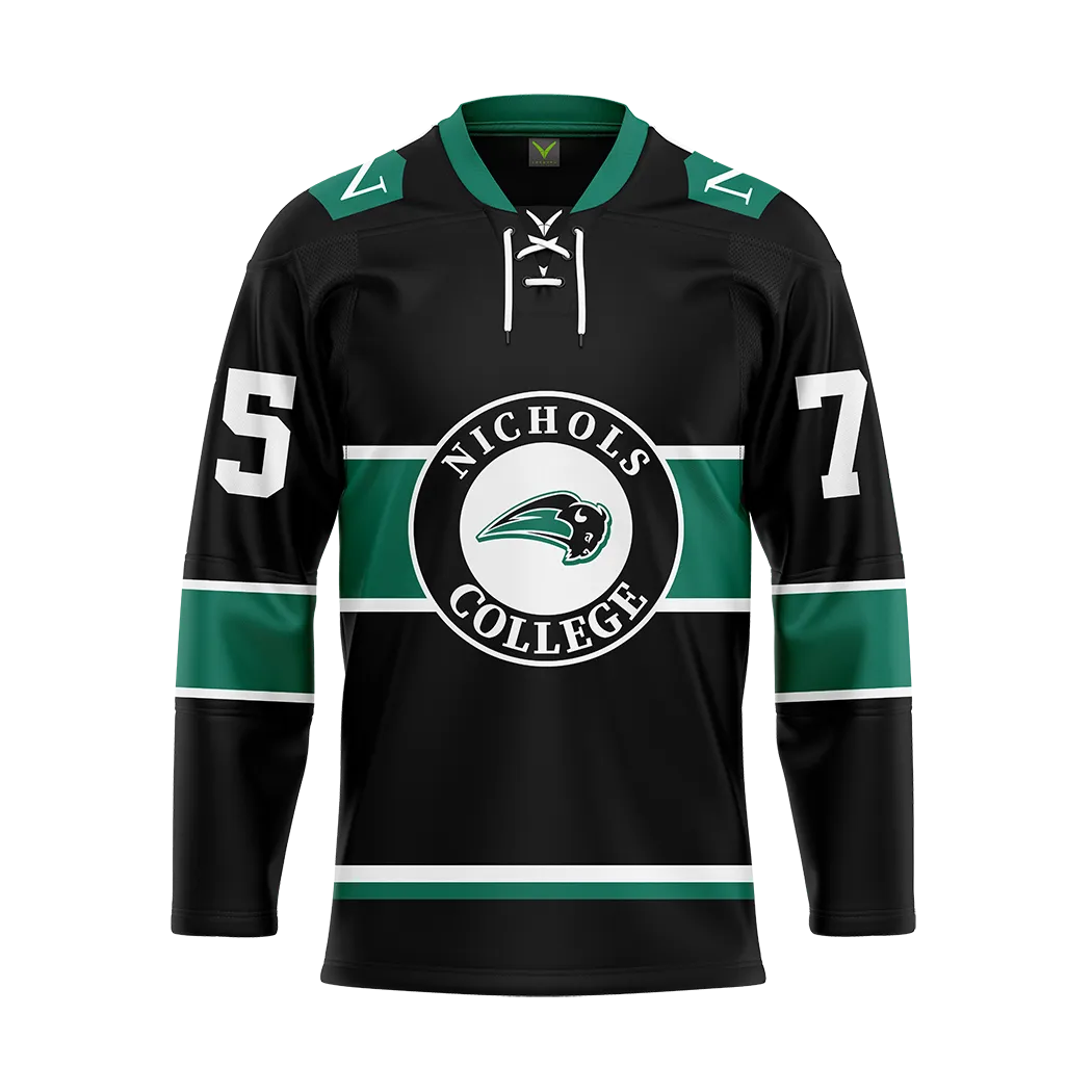 Nichols College Dark Custom Replica Sublimated Jersey