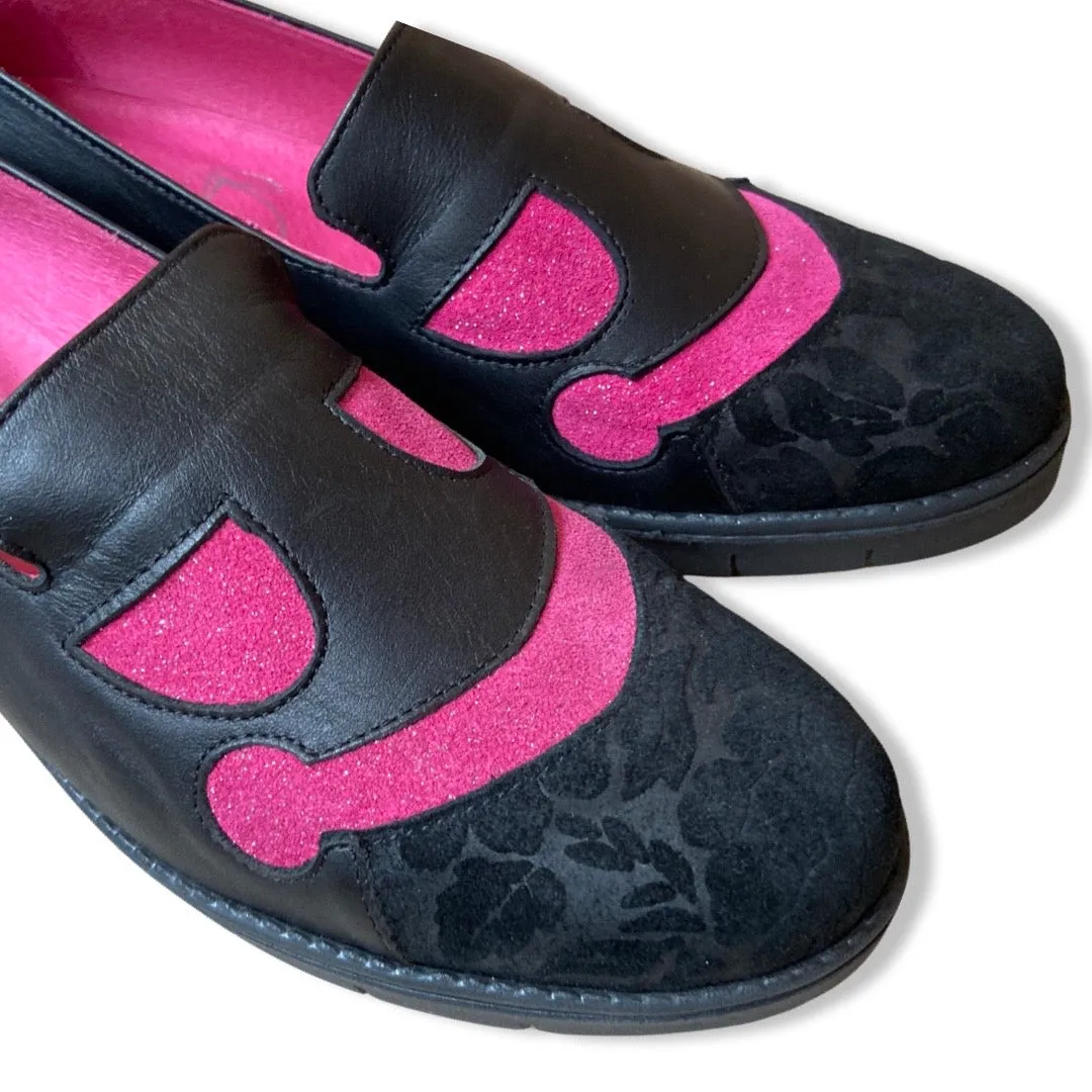 Nips - Black Fuchsia- Slip on sneaker- LAST PAIR 37!