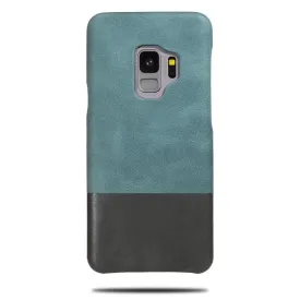 Ocean Blue & Pebble Gray Samsung Galaxy S9 Leather Case