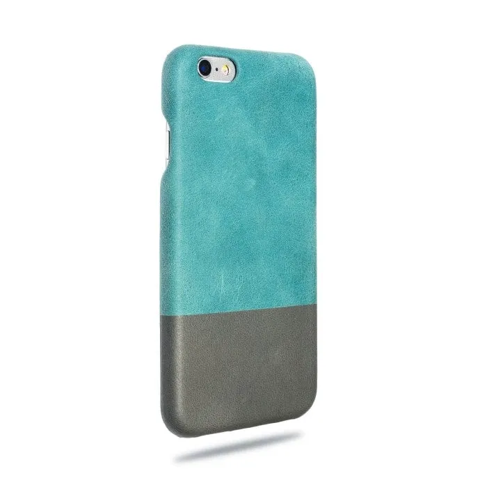 Ocean Blue & Pebble Grey iPhone 6 / iPhone 6s Leather Case (DISCONTINUED)