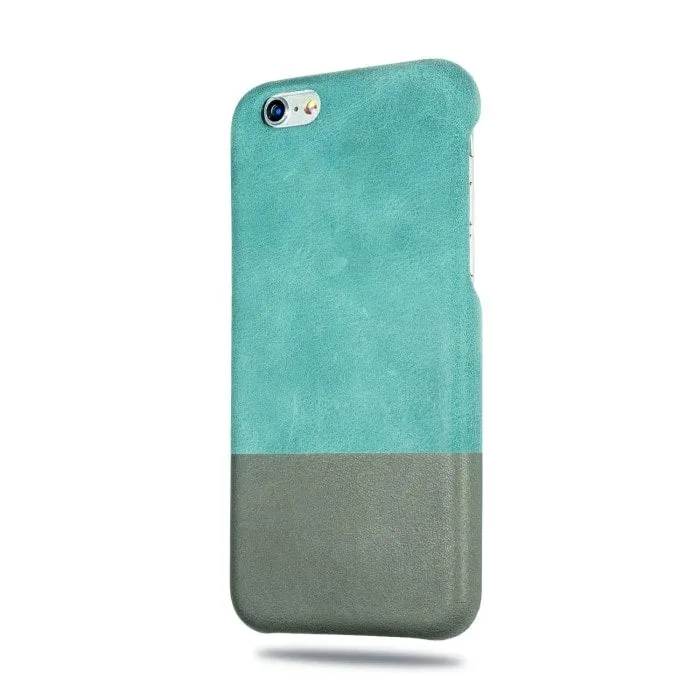 Ocean Blue & Pebble Grey iPhone 6 / iPhone 6s Leather Case (DISCONTINUED)