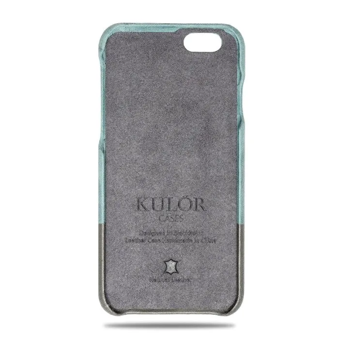 Ocean Blue & Pebble Grey iPhone 6 / iPhone 6s Leather Case (DISCONTINUED)