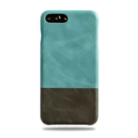 Ocean Blue & Pebble Grey iPhone 8 Plus / iPhone 7 Plus Leather Case