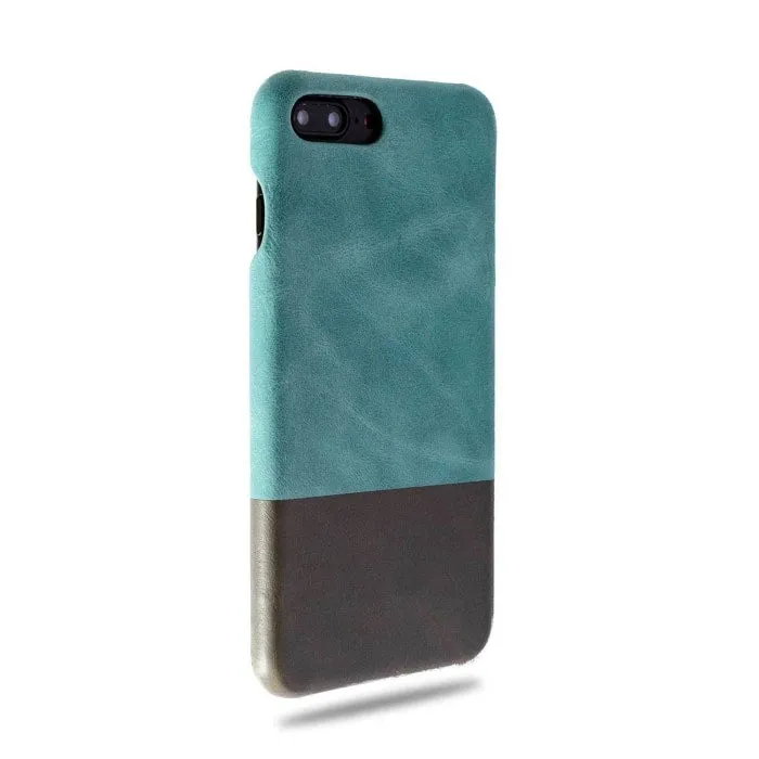 Ocean Blue & Pebble Grey iPhone 8 Plus / iPhone 7 Plus Leather Case