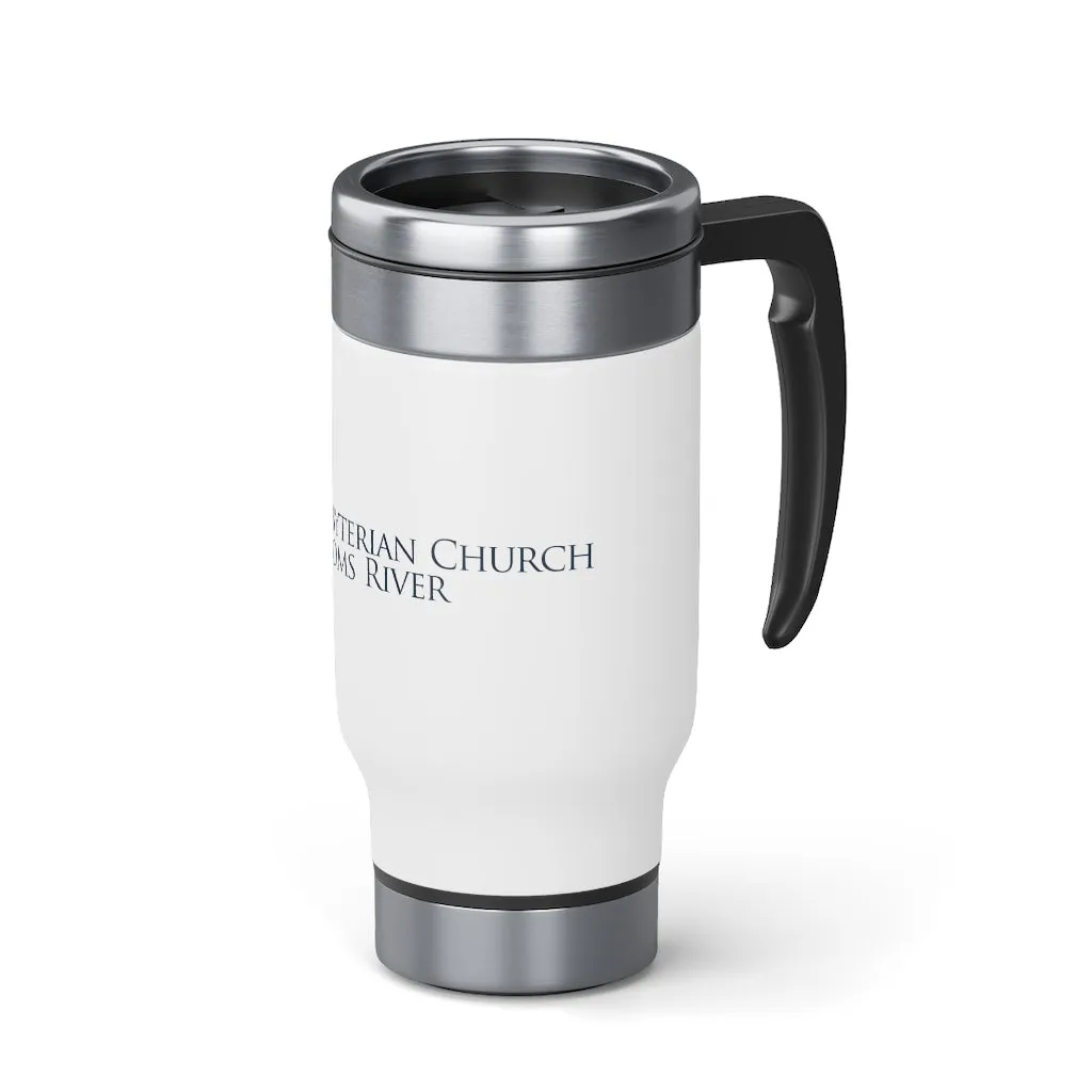 PCTR Logo Stainless Steel Travel Mug with Handle, 14oz