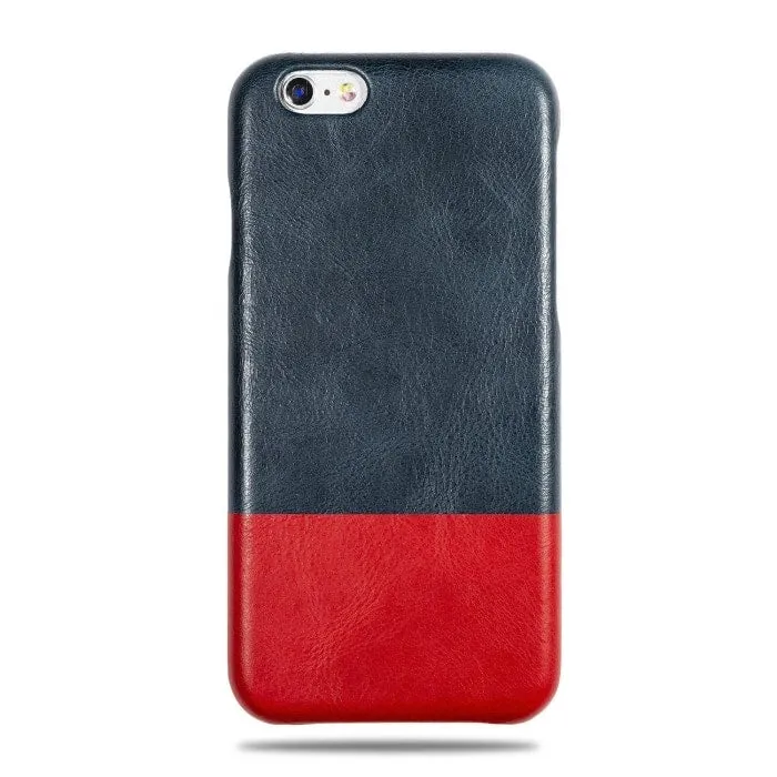 Peacock Blue & Crimson Red iPhone 6 / iPhone 6s Leather Case (DISCONTINUED)