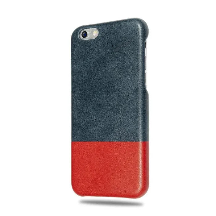 Peacock Blue & Crimson Red iPhone 6 / iPhone 6s Leather Case (DISCONTINUED)