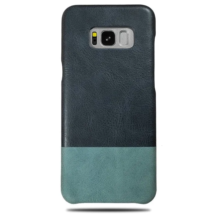 Peacock Blue & Ocean Blue Samsung Galaxy S8  Plus Leather Case