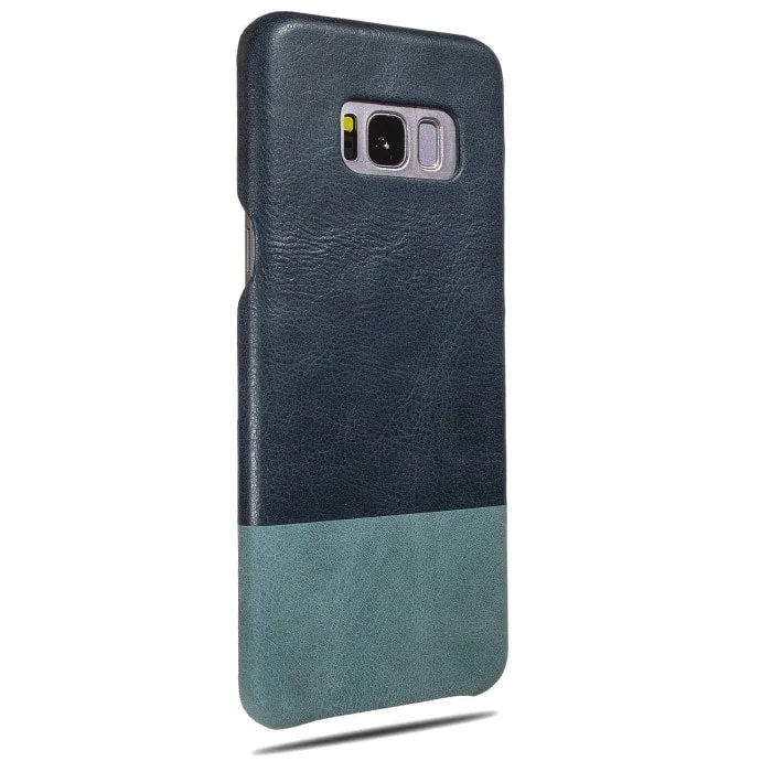 Peacock Blue & Ocean Blue Samsung Galaxy S8  Plus Leather Case