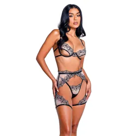 Playboy Bunny Kiss 3-Piece Chaps Set