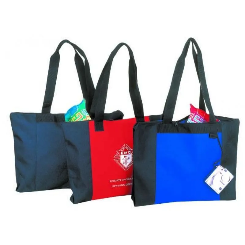 Polyester Zippered Tote Bag