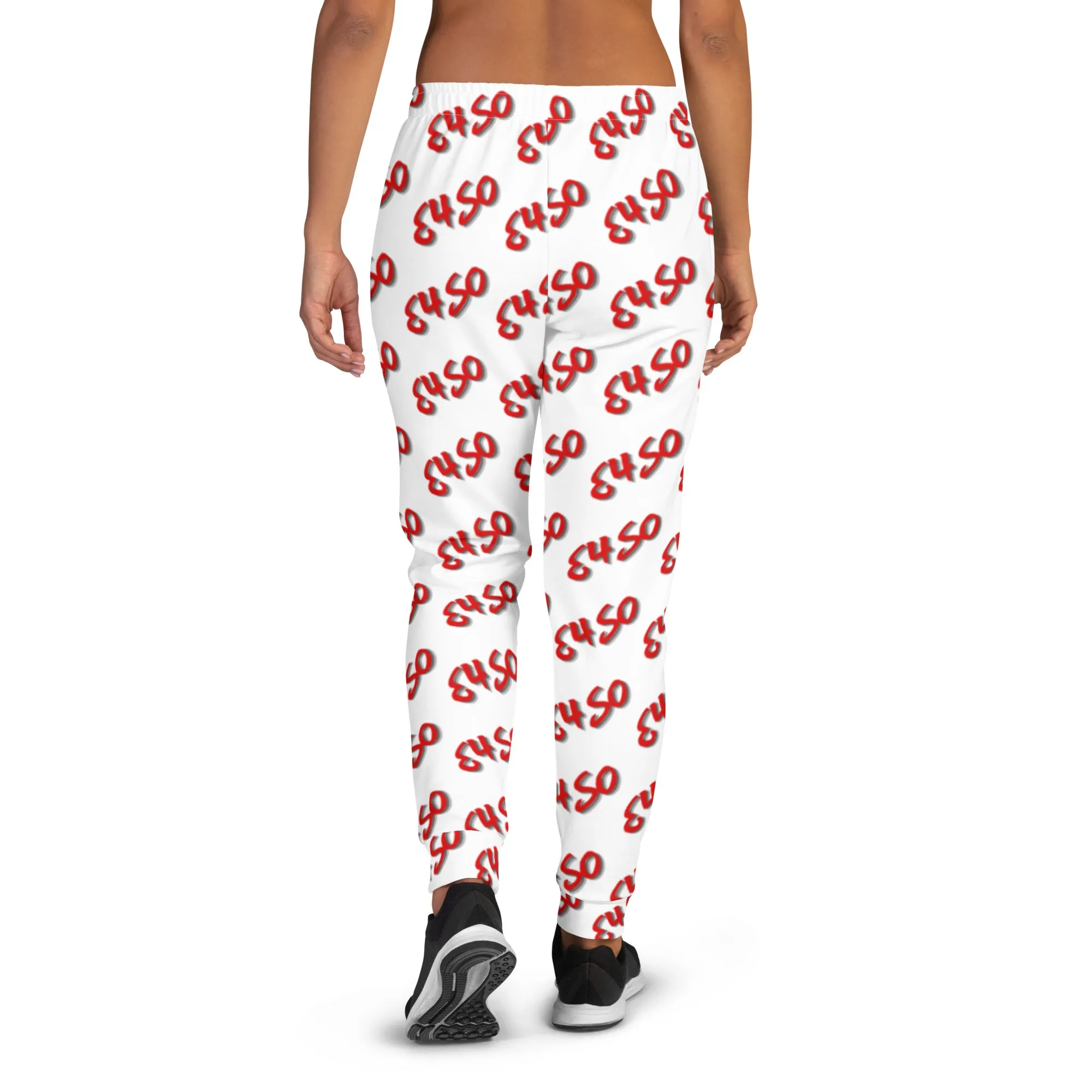 Red E4SO print Joggers