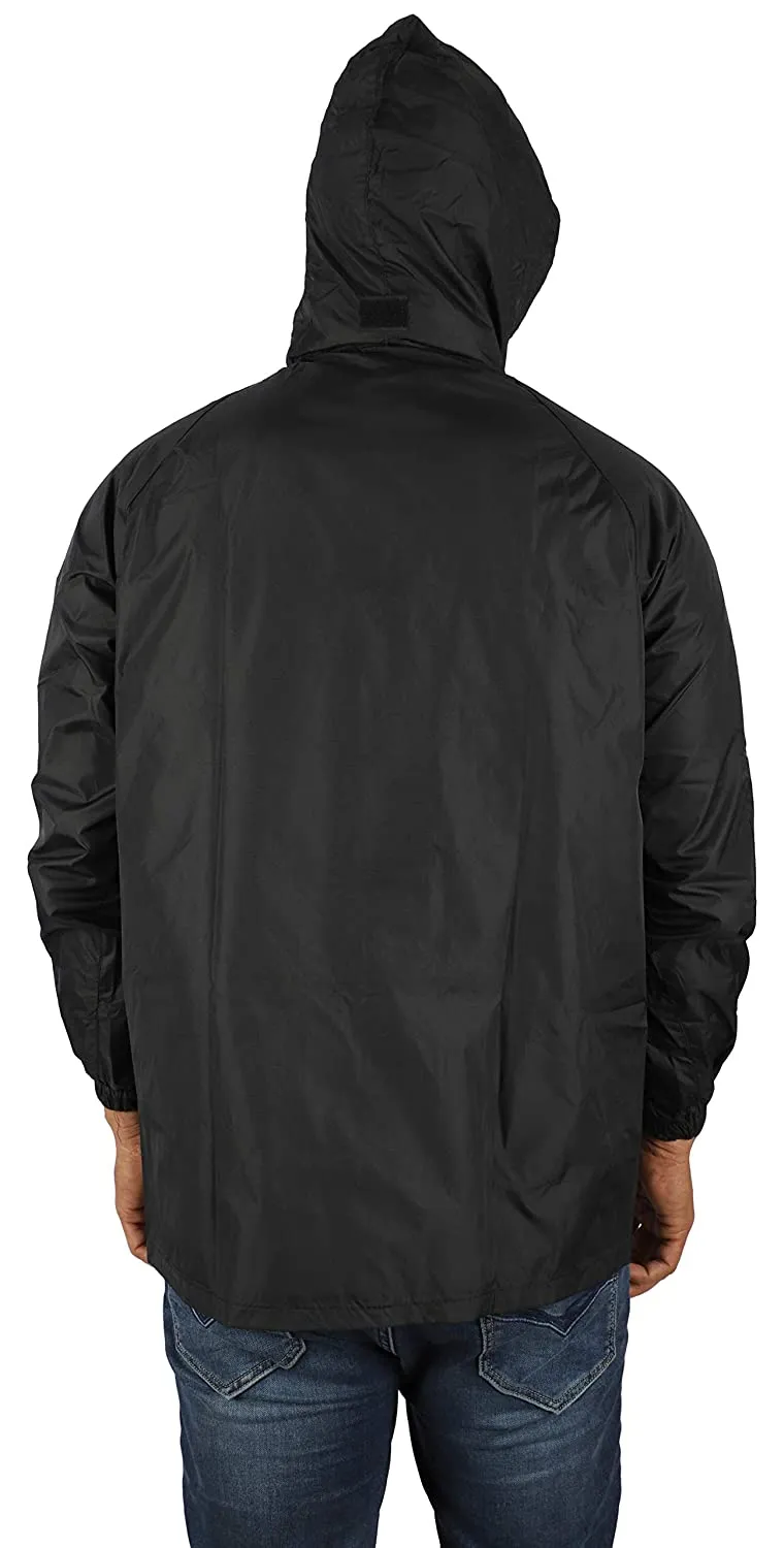 Romano nx 100% Waterproof Rain Jacket for Men Black Color