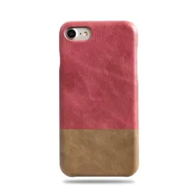 Rosewood Pink & Sage Green iPhone SE 2 (2020) / iPhone 8 / iPhone 7 Leather Case