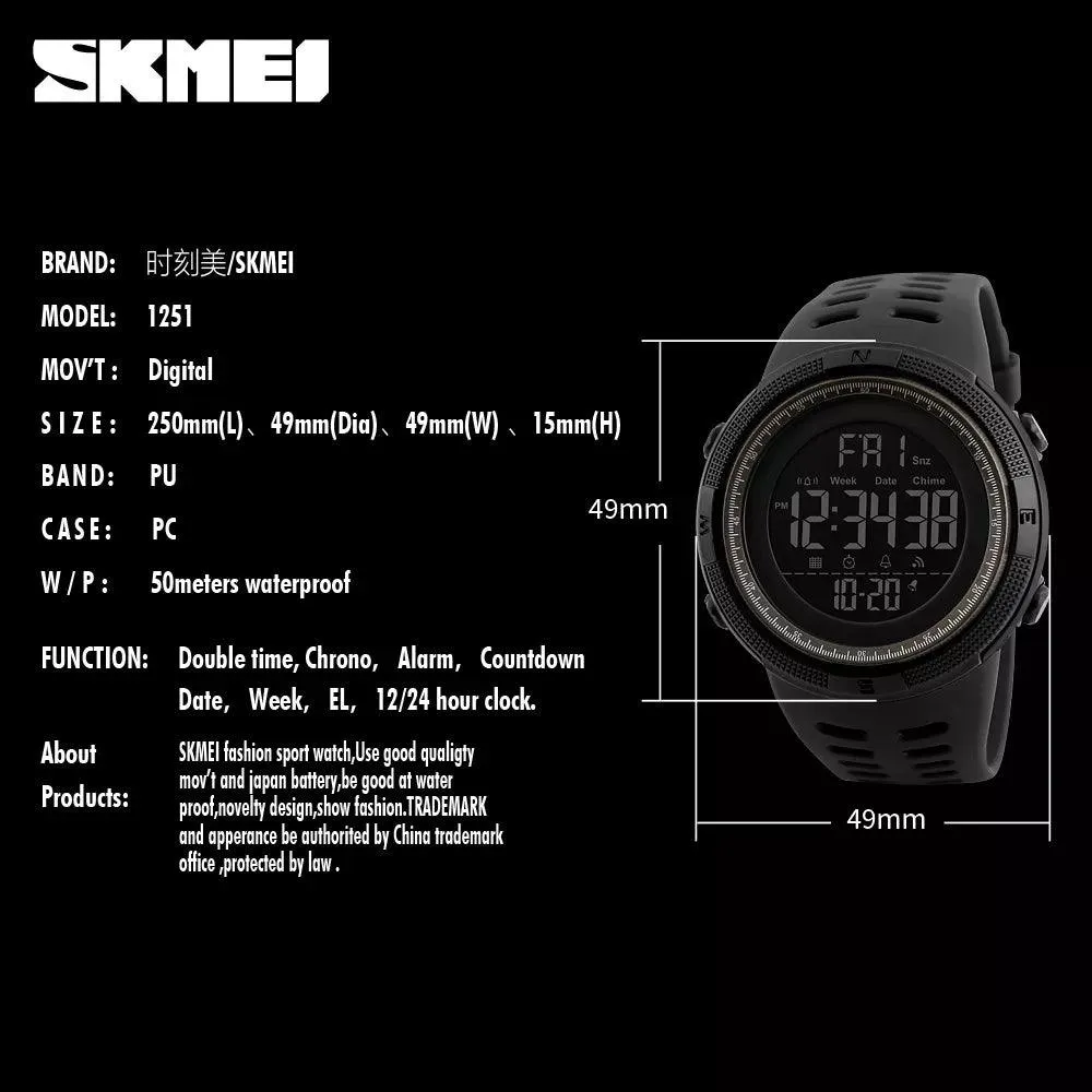 SKMEI Men's Sports Chrono