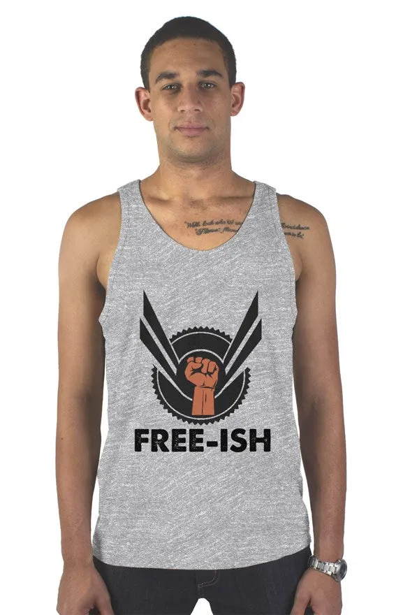 SMF Grey FREE-ISH Mens tank