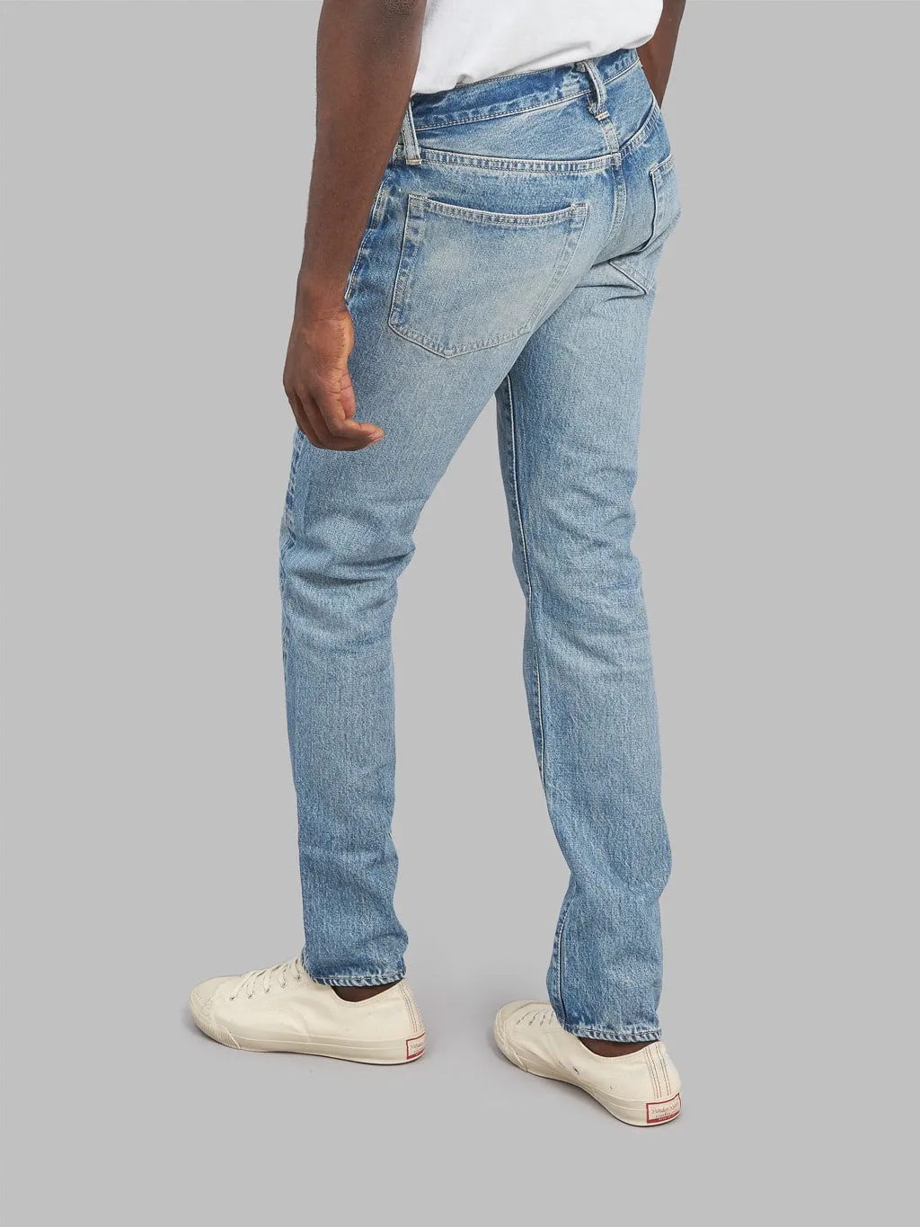 Sugar Cane "2021SW Model Stonewashed" 14.25oz Slim Tapered Jeans