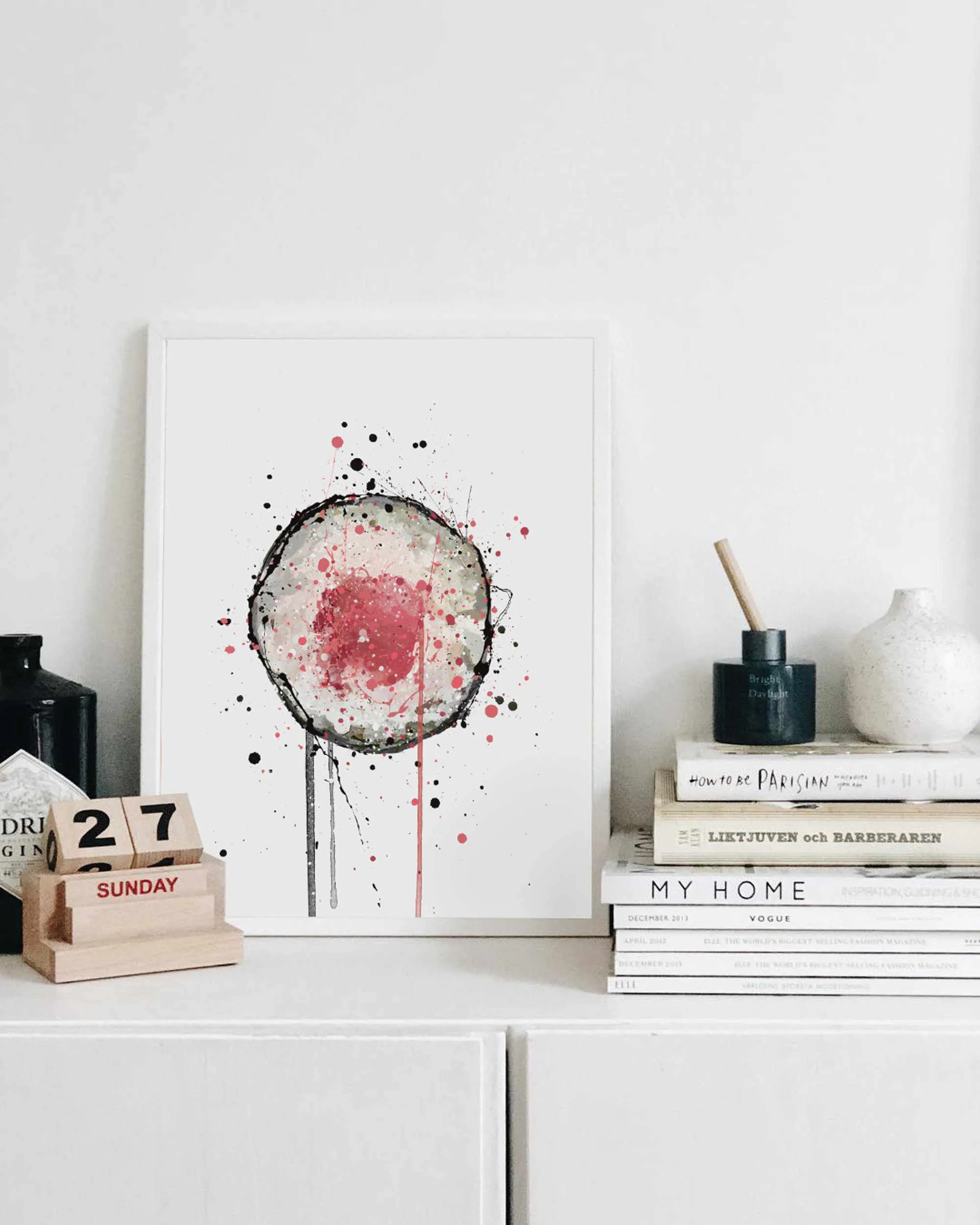 Sushi Wall Art Print 'Tekkamaki Tuna Sushi Roll'