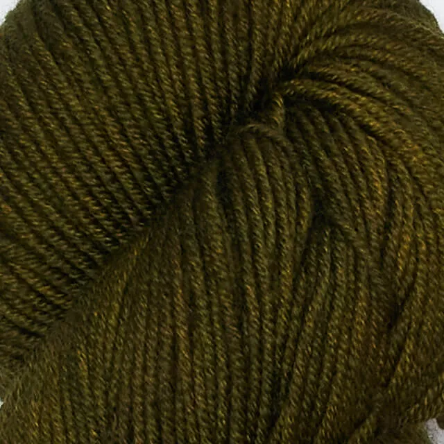 Symfonie Hand Dyed Yarns | VIVA 100% Superwash Merino | SS1033 Khaki (Semisolid color)