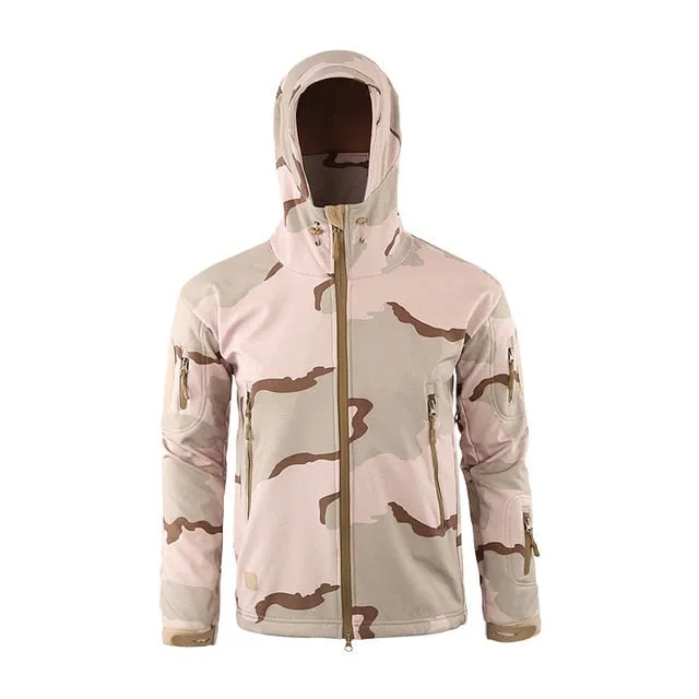 Tactical Jacket Men Waterproof Warm Windbreaker Big Size Men Camouflage Jacket