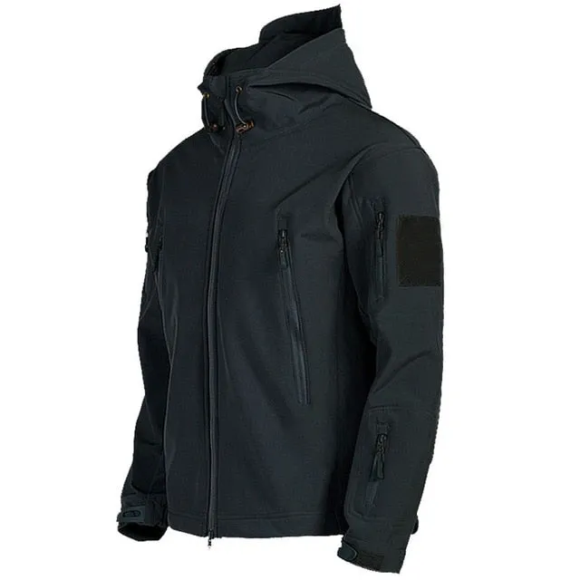 Tactical Windproof Waterproof jacket men Flight Pilot Hood Coat Military Field bomber Jacket